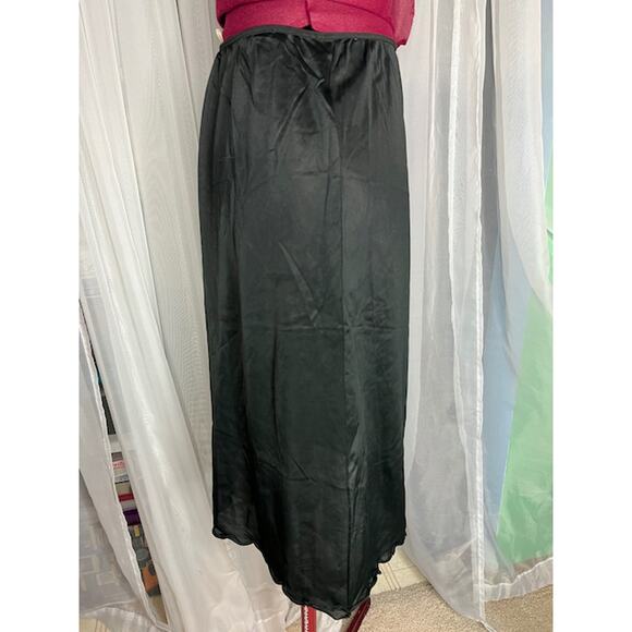 half slip skirt black slip 1950s - Picture 7 of 9